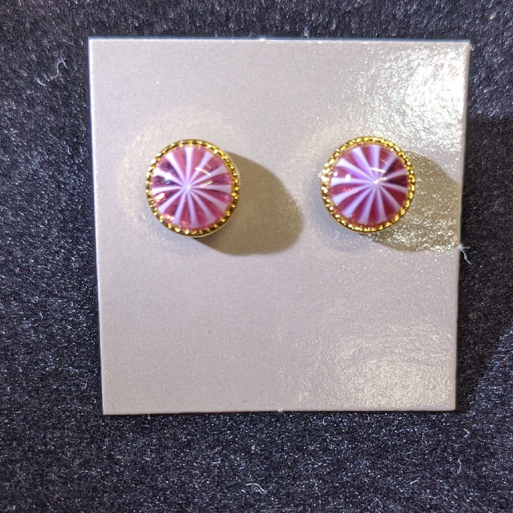AVON Vintage Venetian Pastel Earrings, Pierced, NOS